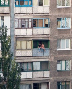 Create meme: Russian balconies, housing, balcony