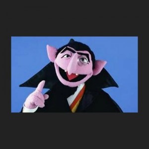 Create meme: sesame street, count von sign, muppet