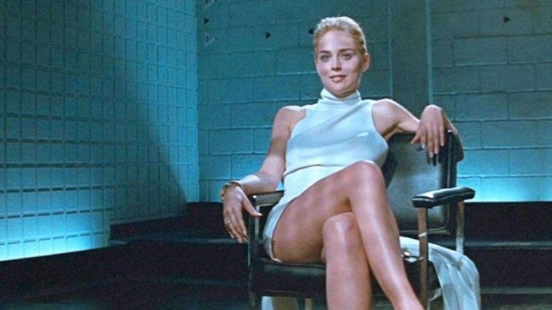 Create meme: the basic instinct of sharon Stone, Sharon Stone's basic instinct, basic instinct