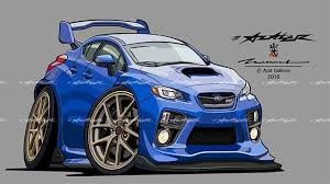 Create meme: subaru impreza, a cartoon on a subaru impreza, subaru auto garage