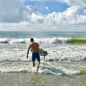 Create meme: beach sea, the stand-up paddle classes, People