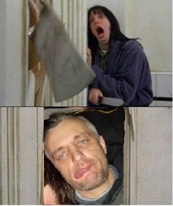 Create meme: the shining 1980