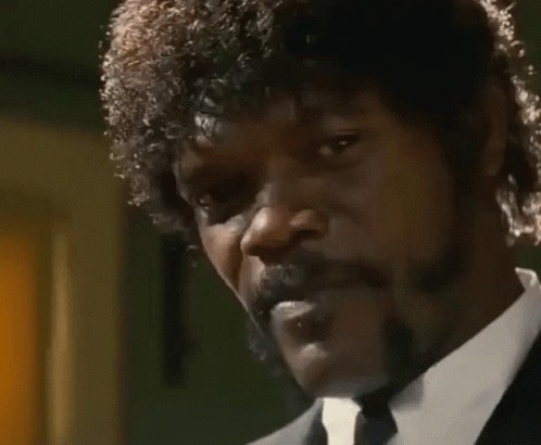 Create meme: l jackson, Samuel Jackson pulp fiction, Samuel El Jackson pulp fiction