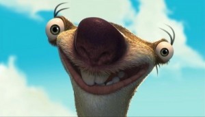 Create meme: cartoon character, sid ice age, led ice