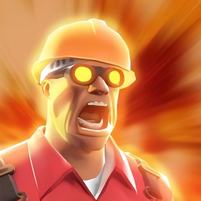 Создать мем: тим фортресс 2 мем, tf 2 engineer, steam client