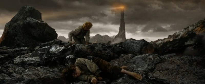 Create meme: Frodo and Sam in Mordor, Mount Orodruin The Lord of the Rings, the Lord of the rings Frodo and Sam