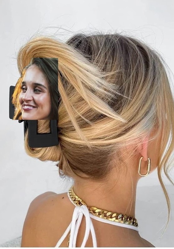 Create meme: the hair bundle, a bun for short hair, a bunch of hair