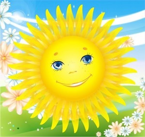 Create meme: Sunny, smile, the sun