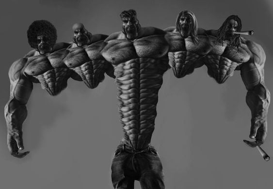 Create meme: gigachad jock, bodybuilding art, Jock 