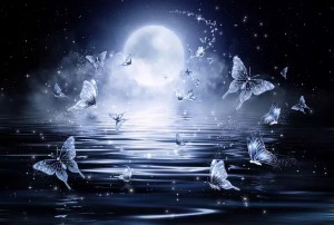 Create meme: moonlight Sonata pictures, good night art butterflies 5D photo, magic dreams beautiful images