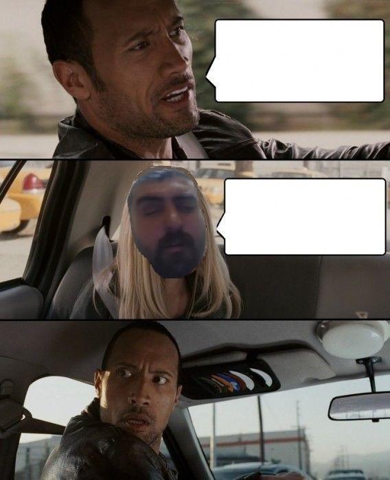 Create meme: the rock meme, where to go meme, a frame from the movie