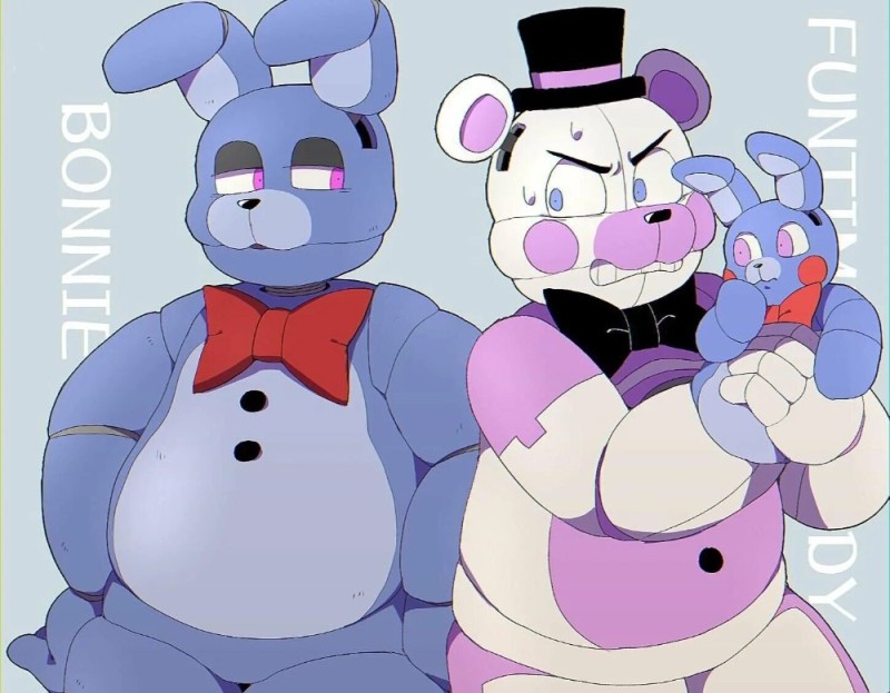 Создать мем: фантайм фредди арт, funtime freddy x bon bon, фредди и бонни