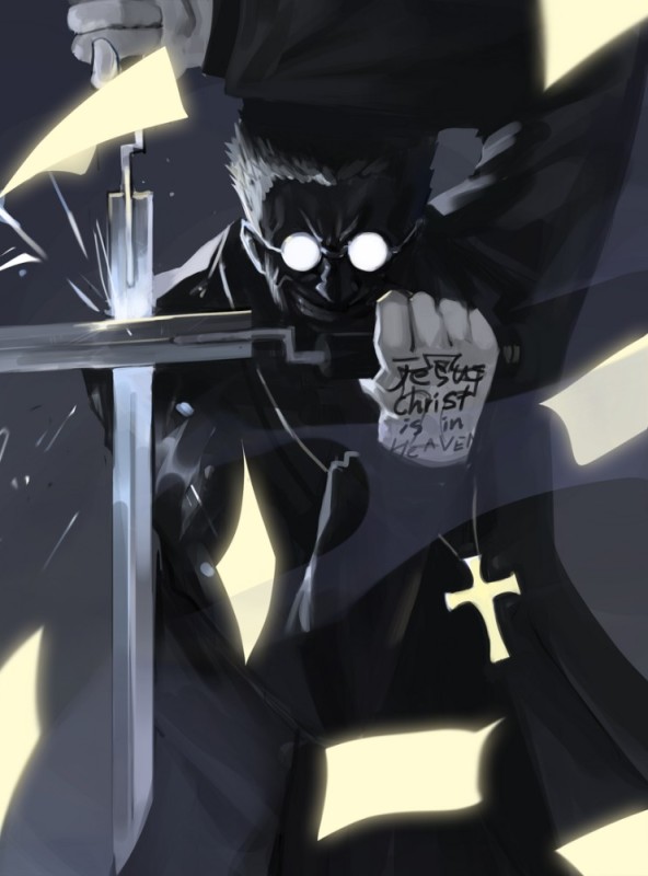 Create meme: Father anderson hellsing, hellsing alexander anderson, Hellsing 