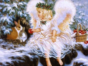 Create meme: gif/Christmas angels, Christmas photo with the Christmas angel, Christmas cards with angels