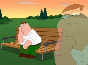 Create meme: pensive Peter Griffin, meme Peter Griffin thinks, Griffin brooding