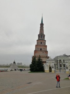 Create meme: bell tower of the Kazan Kremlin, Suyumbike tower panorama, Suyumbike tower in Kazan
