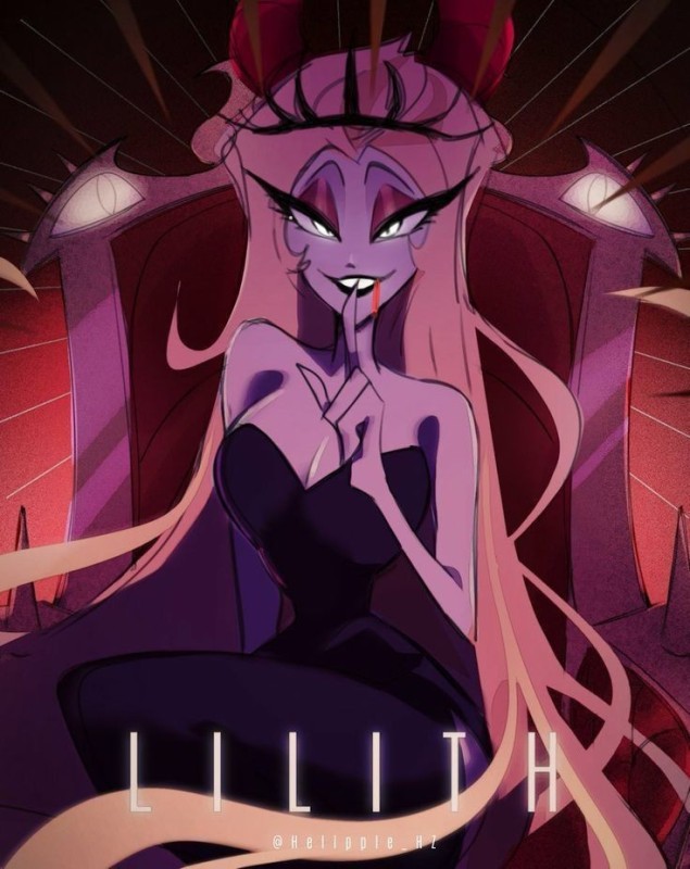 Create meme: Lilith hotel hazbin, Lilith Magne Hazbin Hotel, Lilith Magne hotel hazbin art