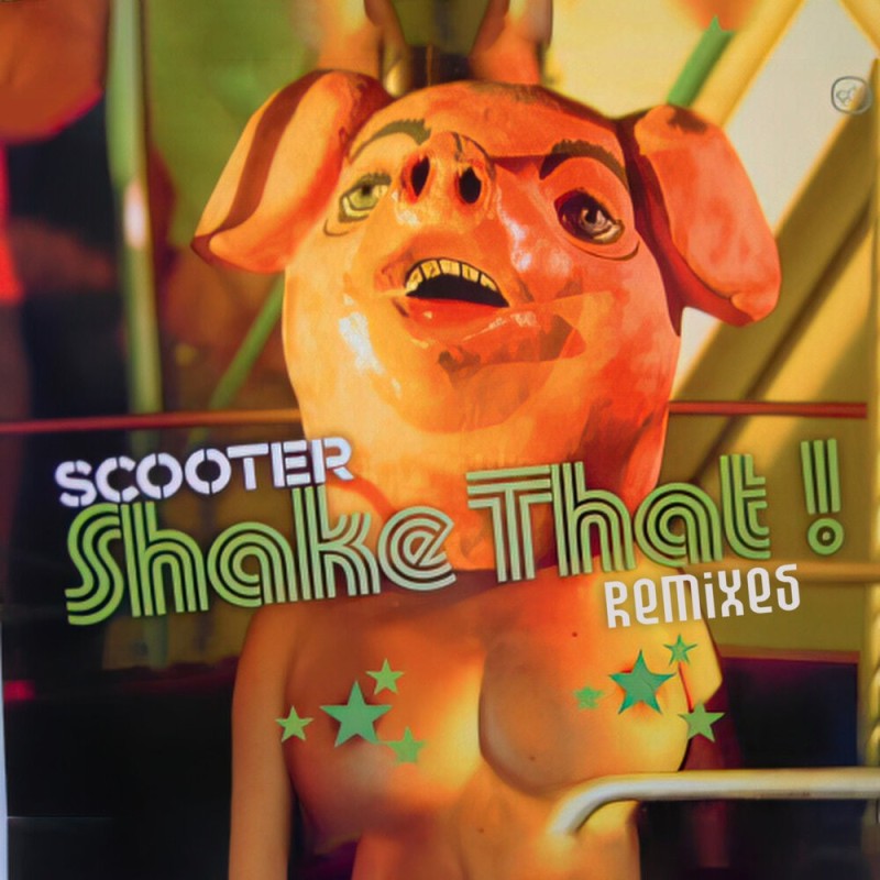 Create meme: scooter shake that, piggy bank toy, the pig mask