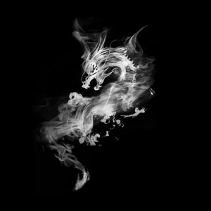 Создать мем: дым, черный дракон, дракон из дыма на прозрачном фоне
