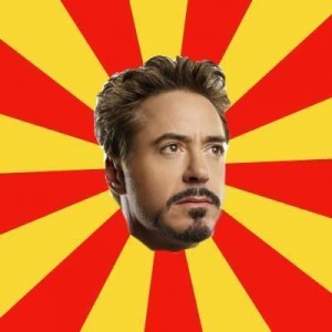 Создать мем: роберт дауни, тони старка, iron man