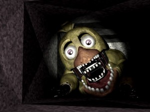 Создать мем: чика, scary, withered chica