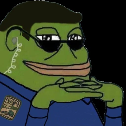 Create meme: Pepe the frog fbi, stickers telegram, Pepe toad