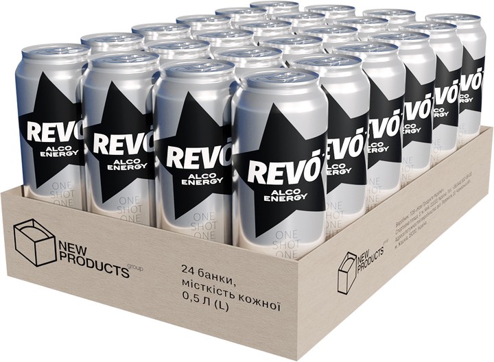 Create meme: revo alco energy, energy drink, revo drink