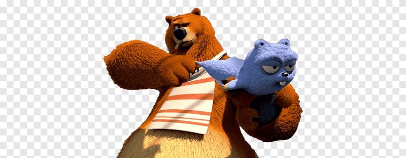 Create meme: grizzlies and lemmings, cartoon grizzly and lemmings, Grizzly bear and lemmings