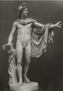 Create meme: statue, antique art, apollo