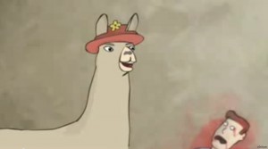 Create meme: Lama, llama Carl