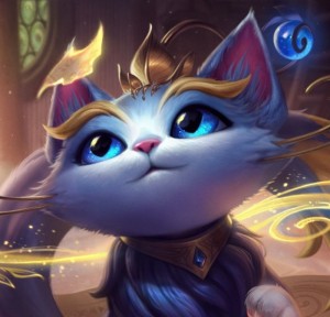 Создать мем: lol кошка, league of legends юми, волшебная кошка