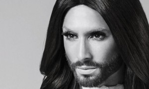 Create meme: Conchita Wurst at Eurovision 2015, conchita wurst, heroes Conchita Wurst