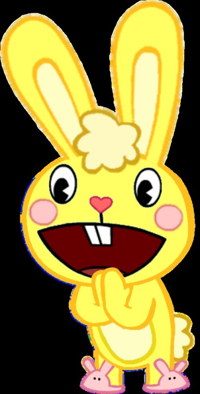 Create meme: tree friends, Bunny , happy tree friends cuddles