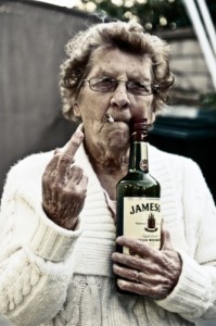 Create meme: old age, bottle, ARPA