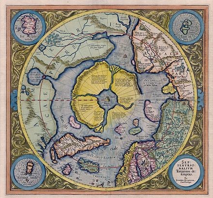 Create meme: Mercator map of hyperborea, mercator hyperborea map, Hyperborea Arctida daaria