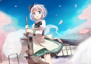 Create meme: youmu konpaku, anime, anime