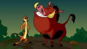 Create meme: Timon and Pumbaa cartoon series, Pumbaa the lion king, Timon and Pumbaa