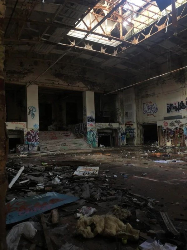 Create meme: abandoned building, abandoned hospital red, abandoned