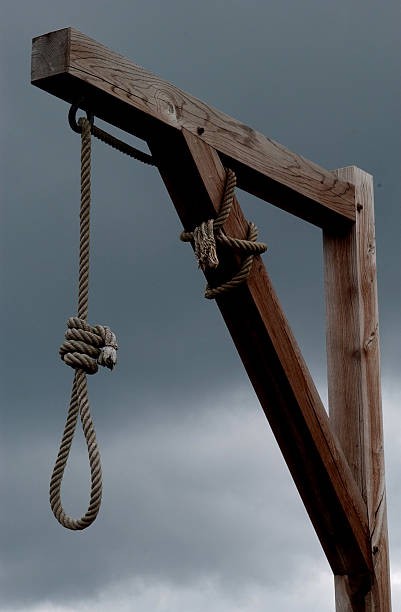 Create meme: the gallows, noose gallows, The death penalty is hanging