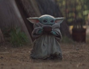 Create meme: Toy, baby Yoda, yoda
