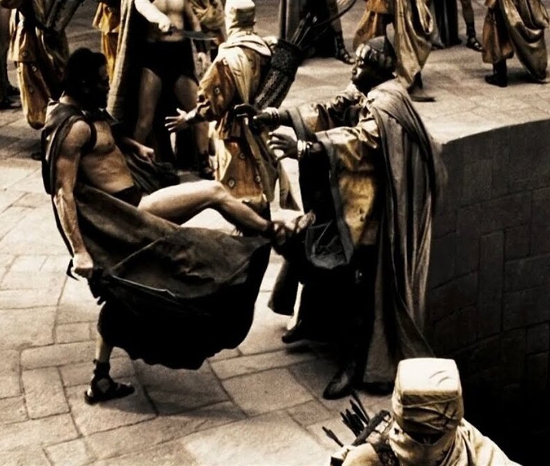 Create meme: this is Sparta, 300 Spartans fragments, Spartans 300