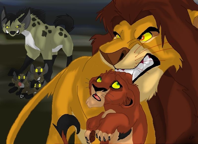 Create meme: The lion King of Mufasa and Kiara, The Lion King Scar and Ahadi, Guardian lion of Kiara and Kovu