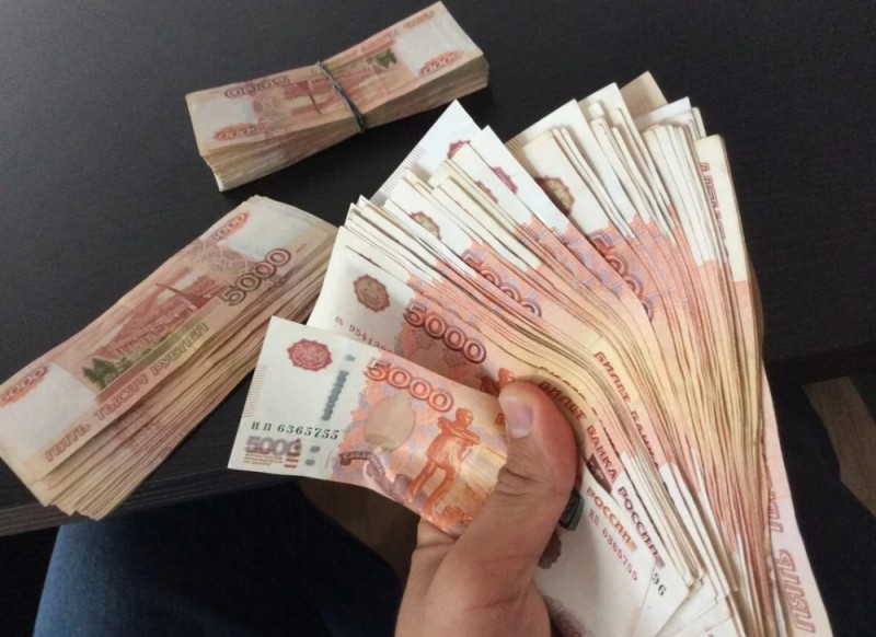 Create meme: rubles money, a lot of money, hand money