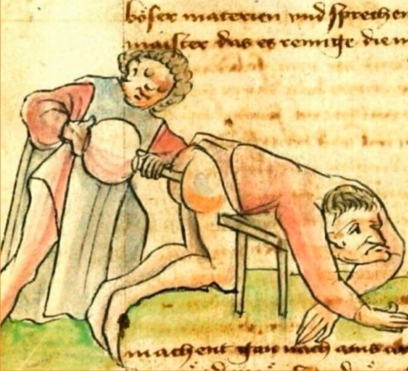 Создать мем: клизма в живописи, средневековая медицина, средневековье боль