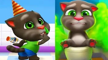 Create meme: my talking tom friends, Talking Tom and Friends game, talking Tom cat 