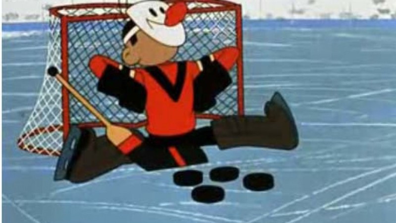 Create meme: Puck puck goalkeeper, Cartoon puck puck rematch, washer washer cartoon 1964