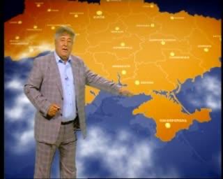 Create meme: presenter of the weather forecast on ictv, weather , weather forecast 