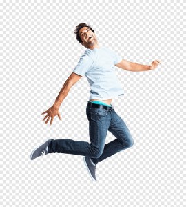Create meme: jumping man