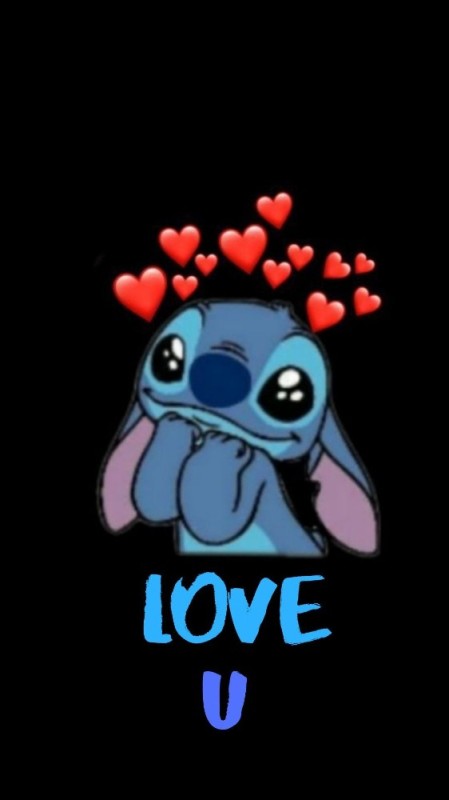 Create meme: cute stitch, sad stitch, Cute stitch with a heart