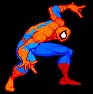 Create meme: spider man gif pixel, spider-man pixel GIF, sifco figure spider-man